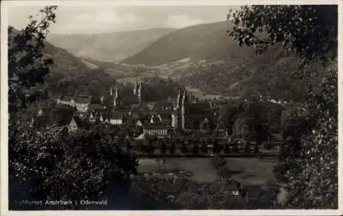 Ak Amorbach im Odenwald Unterfranken, Panorama