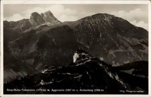 Ak Pfronten im Allgäu Bayern, Burg Falkenstein, Aggenstein, Breitenberg