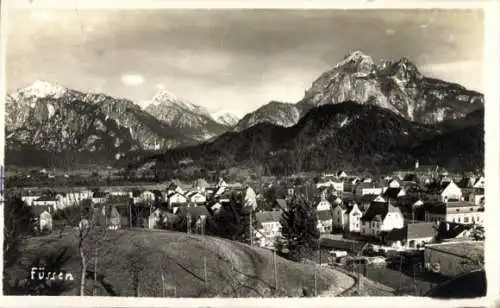 Ak Füssen im Allgäu, Gesamtansicht