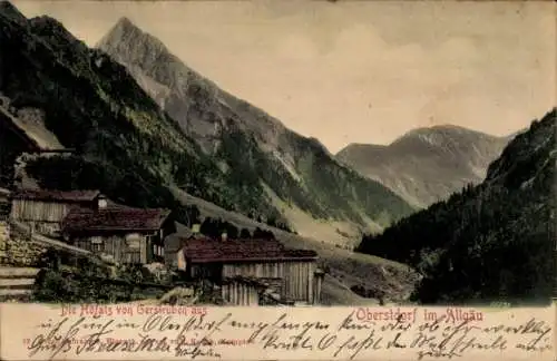 Ak Oberstdorf im Oberallgäu, Blick vom Gestruben, Höfats