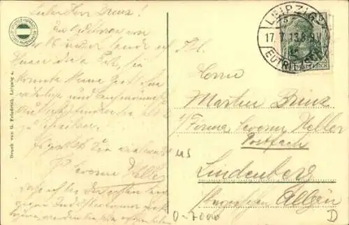 Ak Leipzig in Sachsen, Palmengarten