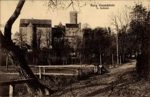 Ak Gnandstein Kohren Sahlis Frohburg in Sachsen, Burg Gnandstein