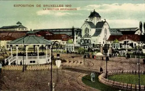 Ak Brüssel Brüssel, Brüsseler Ausstellung 1910, Deutsche Sektion