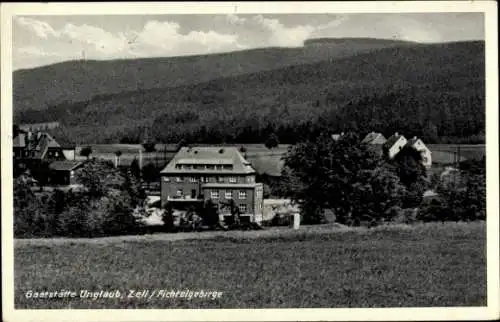 Ak Zell im Fichtelgebirge, Gaststätte Unglaub