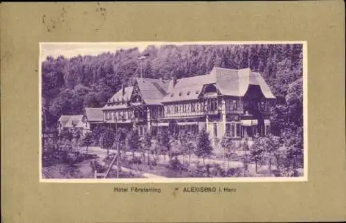 Ak Alexisbad Harzgerode am Harz, Hotel Försterling