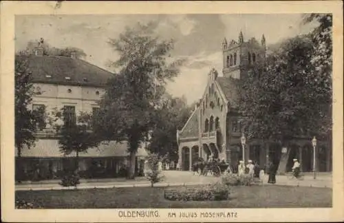 Ak Oldenburg im Großherzogtum Oldenburg, am Julius Mosenplatz