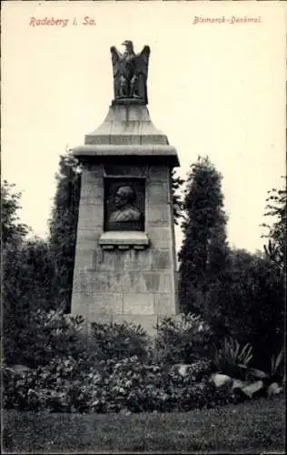 Ak Radeberg in Sachsen, Bismarck Denkmal