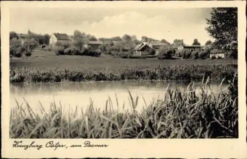 Ak Slawskoje Creuzburg Kreuzburg Ostpreußen, Am Pasmar