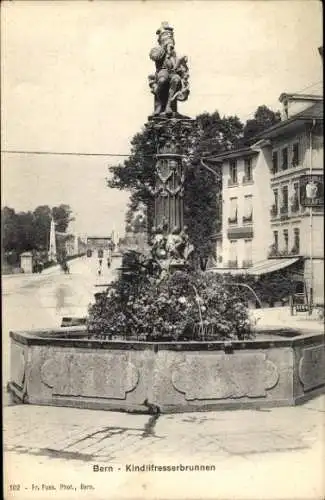 Ak Stadt Bern Schweiz, Kindlifresserbrunnen