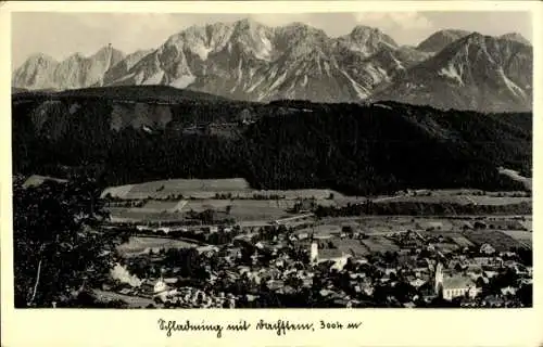 Ak Schladming Steiermark, Dachstein, Panorama, Ort