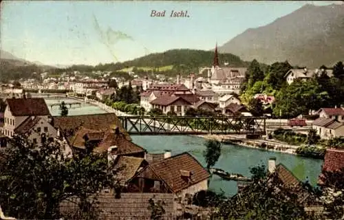 Ak Bad Ischl in Oberösterreich, Stadtansicht