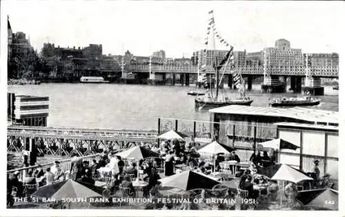 Ak London City England, South Bank Ausstellung, Festival of Britain 1951, The 51 Bar