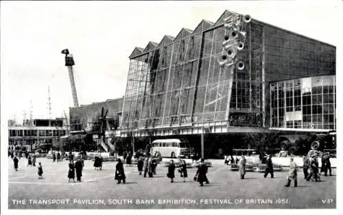 Ak London City England, South Bank Ausstellung, Festival of Britain 1951, Transport Pavillon