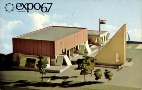 Ak Montreal Quebec Kanada, Expo 1967, Indien-Pavillon