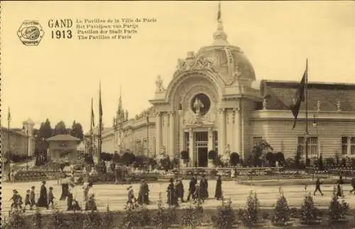 Ak Gent Gent Ostflandern, Internationale Ausstellung 1913, Pavillon der Stadt Paris