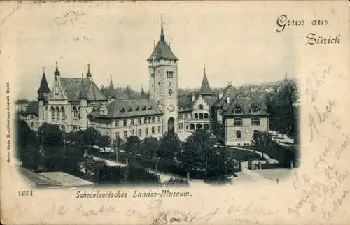 Ak Zürich Stadt Schweiz, Schweizerisches Landesmuseum