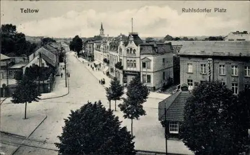 Ak Teltow in Brandenburg, Ruhlsdorfer Platz