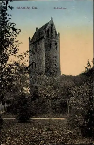 Ak Mieszkowice Bärwalde Neumark Ostbrandenburg, Pulverturm