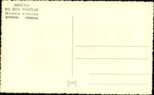 Ak Stockel Woluwe-Saint-Pierre Sint-Pieters-Woluwe Bruxelles Brüssel, Institut du Bon Pasteur, Park