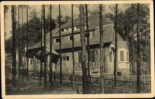 Ak Dresden Hellerau, Gartenstadt Landhausviertel, Einfamlienhaus, Architekt Baurat Prof. Ernst Kühn