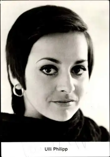 Ak Schauspielerin Ulli Philipp, Portrait, Autogramm