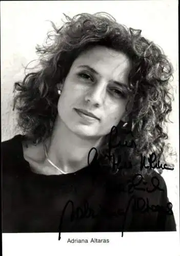 Ak Schauspielerin Adriana Altaras, Portrait, Autogramm