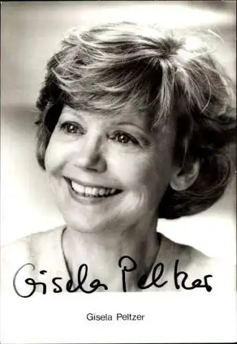 Ak Schauspielerin Gisela Peltzer, Portrait, Autogramm