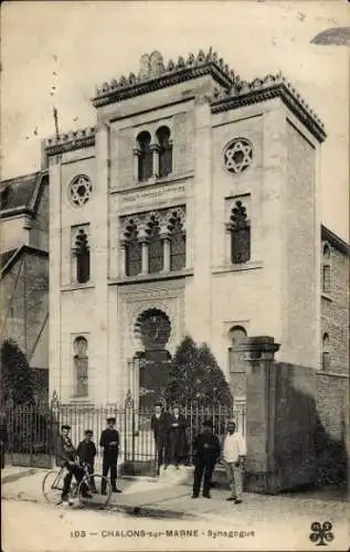 Judaika Ak Chalons sur Marne, Synagoge