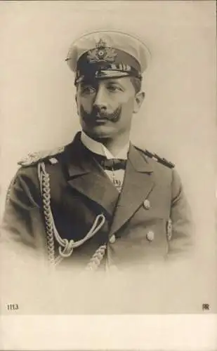 Ak Kaiser Wilhelm II. in Admiralsuniform, Portrait, Kaiserliche Marine