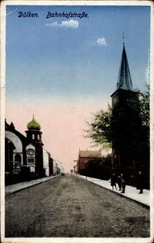 Judaika Ak Dülken Viersen Nordrhein Westfalen, Bahnhofstraße, Synagoge