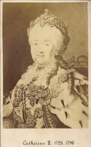 Ak Kaiserin Katharina die Große, Katharina II., Kaiserin von Russland, Portrait