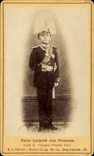 Ak Prinz Leopold von Preußen, Portrait in Uniform