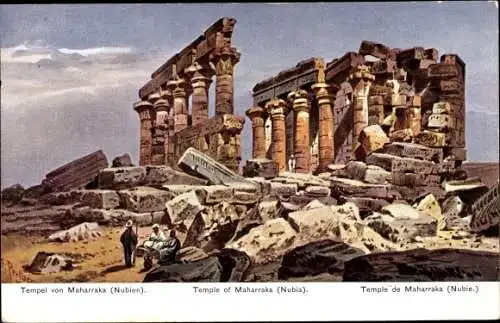 Künstler Ak Perlberg, F., Ägypten, Tempel von Maharraka