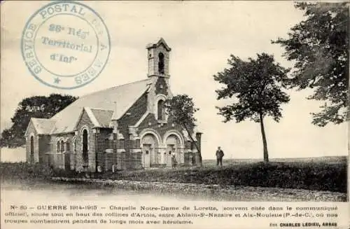 Ak Aix Noulette Pas de Calais, Chapelle Notre-Dame de Lorette