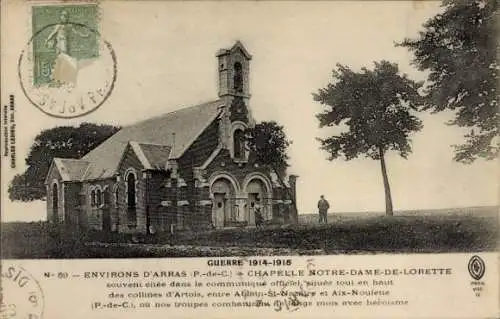 Ak Arras Pas de Calais, Chapelle Notre-Dame-de-Lorette