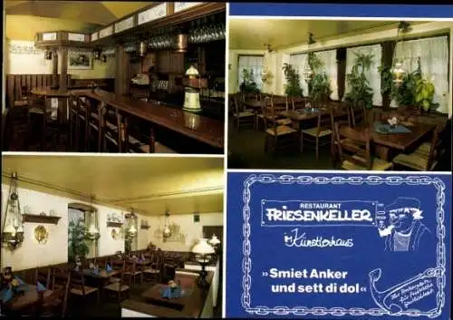 Ak Hannover in Niedersachsen, Restaurant Friesenkeller, Innenansichten