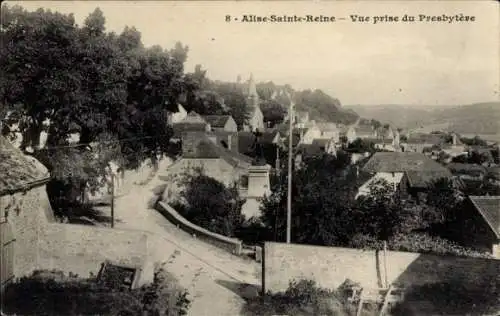 Ak Alise Sainte Reine Côte-d'Or, vue prise du Presbytere