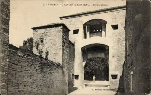 Ak Grancey-le-Chateau Cote d'Or, porte d'entree