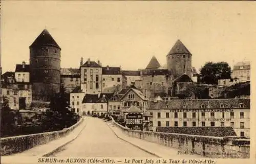 Ak Semur en Auxois Côte-d’Or, Pont Joly, Tour de l'Orle-d'Or