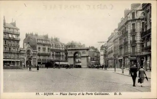 Ak Dijon Côte d'Or, Place Darcy, Porte Guillaume