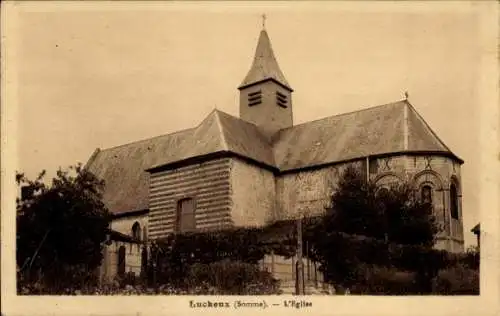 Ak Lucheux Somme, Kirche