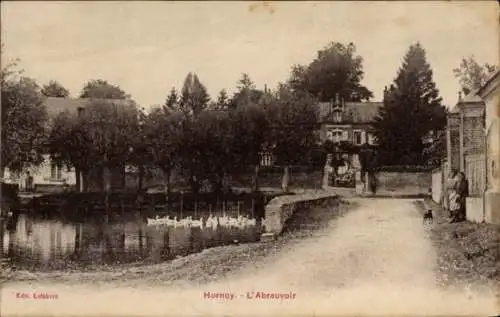 Ak Hornoy Somme, L'Abreuvoir