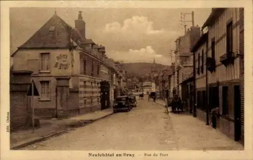 Ak Neufchâtel en Bray Seine Maritime, Rue du Pont