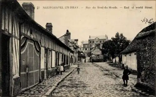 Ak Neufchâtel en Bray Seine Maritime, Rue du Boul du Monde