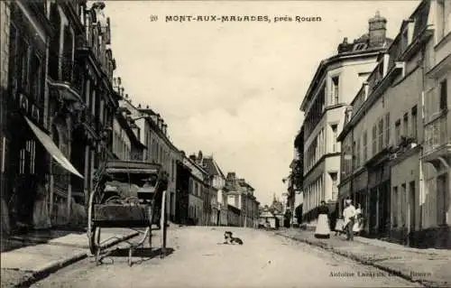 Ak Mont aux Malades Seine-Maritime, Rue