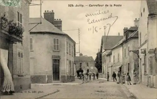 Ak Juli Seine et Marne, Carrefour de la Poste