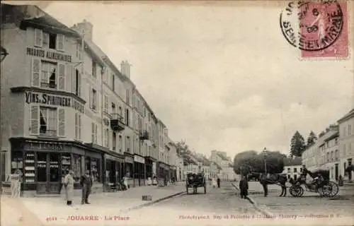 Ak Jouarre Seine et Marne, Place