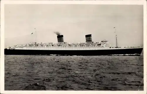 Ak Passagierschiff RMS Queen Elizabeth, Cunard Line