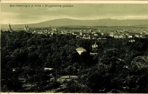 Ak Bad Homburg vor der Höhe Hessen, Blick vom Wingertsberg