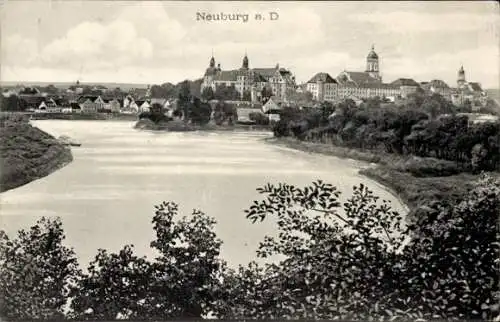 Ak Neuburg an der Donau Oberbayern, Uferansicht